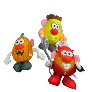 Toy Factory Mr. Potato Head Set of 3 Halloween  10" Plush